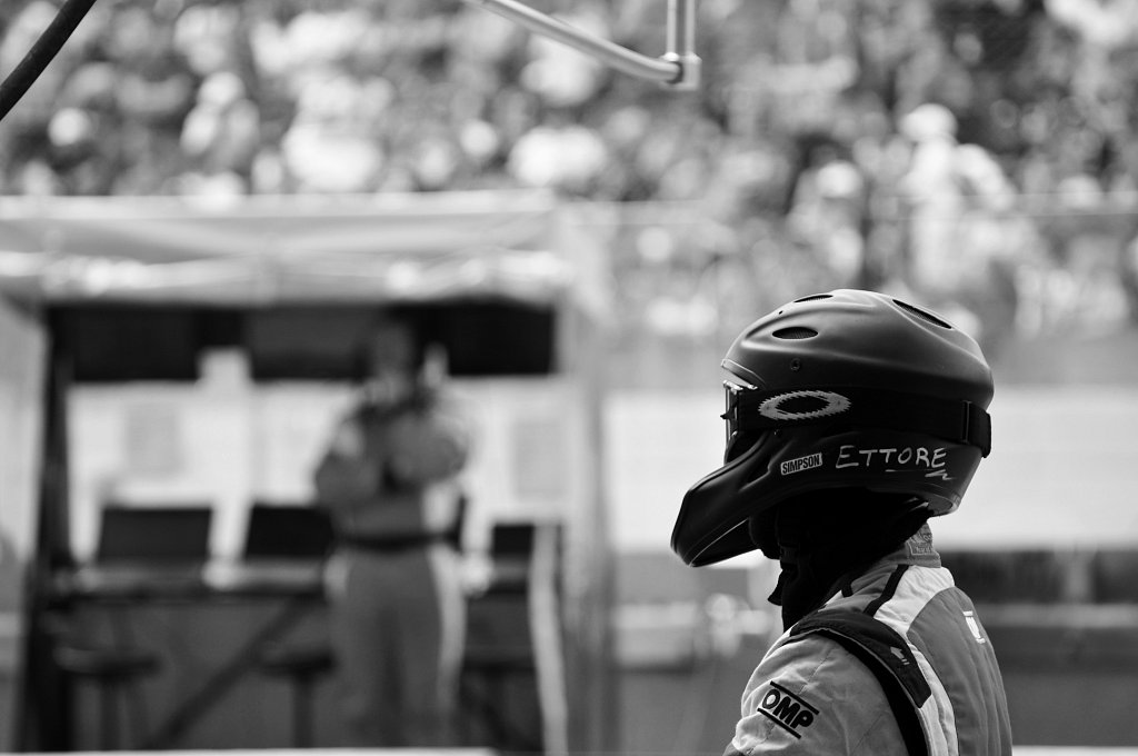 24 heures du Mans 2014 - AF Corse - Concentration arrêt aux stands